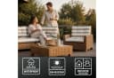Amazinggirl Sitzkissen Outdoor für Gartenmöbel - Beige Grau Bild 3