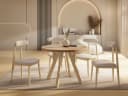 WFL GROUP Esstisch Avero ausziehbar rund Holzoptik Bild 2