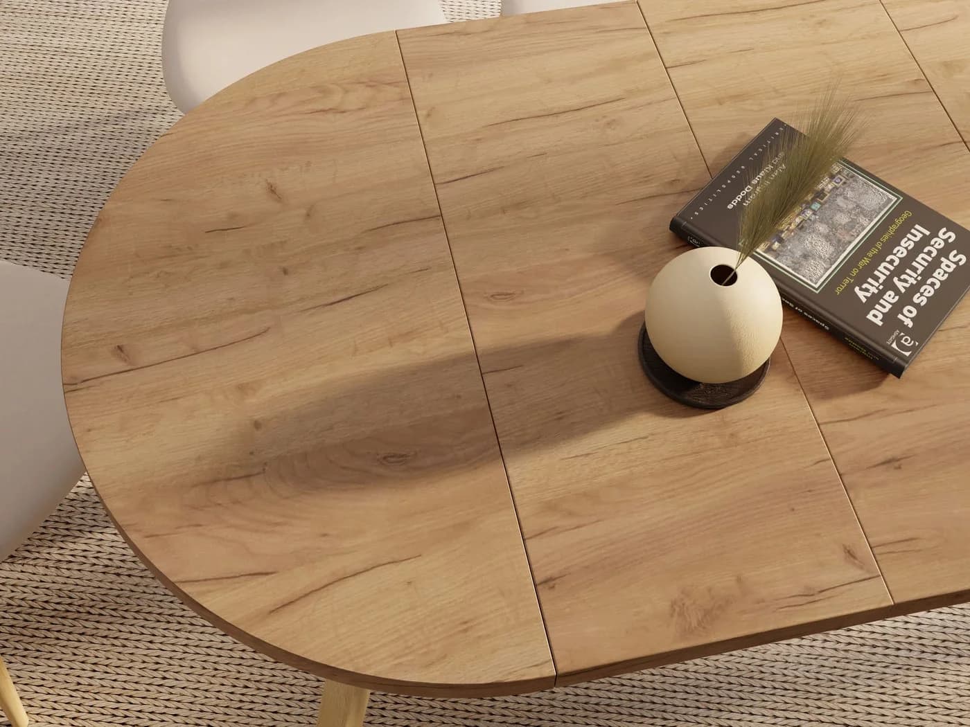 WFL GROUP Esstisch Avero ausziehbar rund Holzoptik - Bild 5