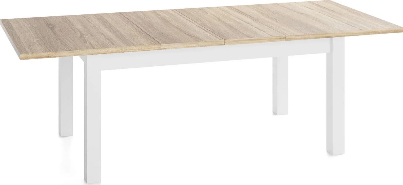 WFL GROUP Esstisch Lindberg ausziehbar weiß braun Holzoptik - Bild 4