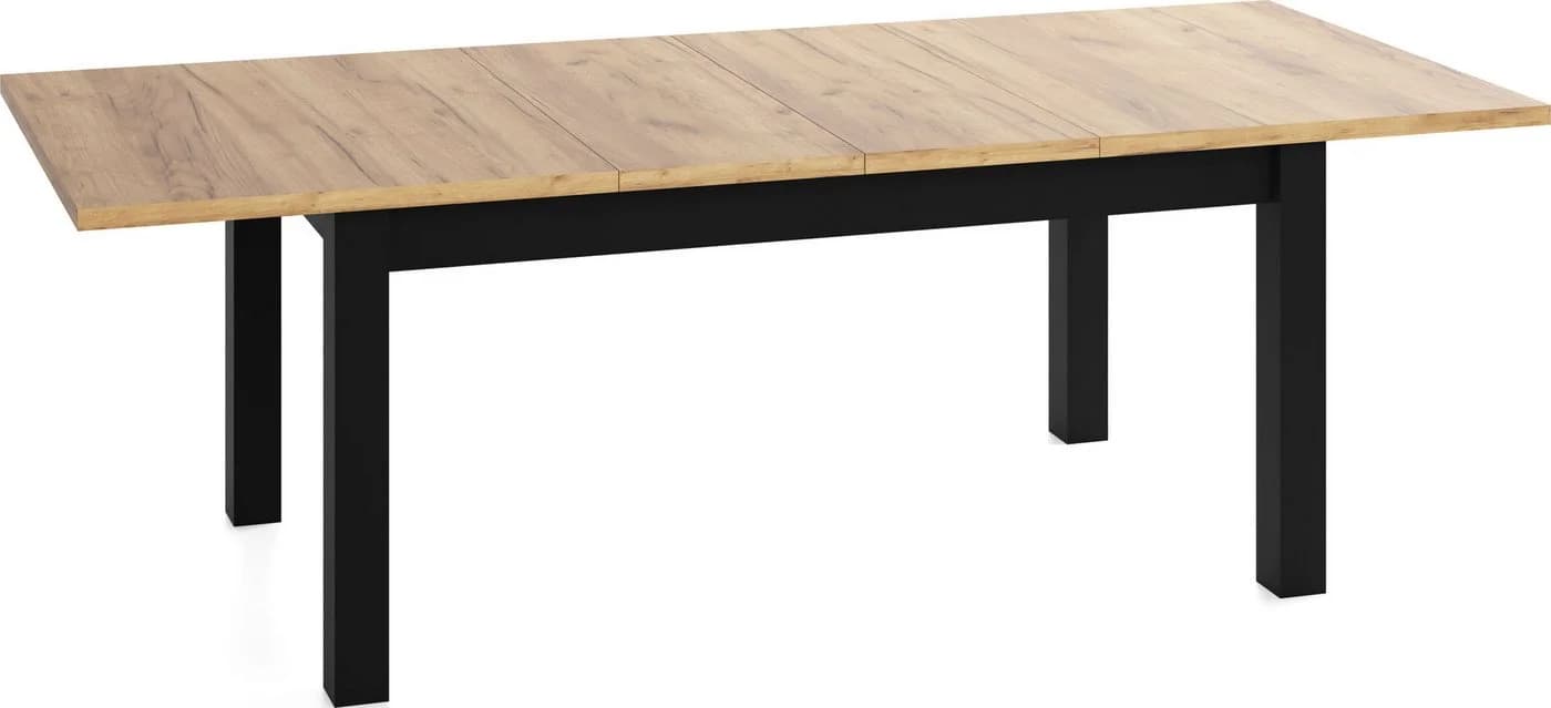 WFL GROUP Esstisch Lindberg ausziehbar schwarz - Bild 4