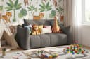 WFL GROUP Kindersofa Lilo Grau Cord mit Schlaffunktion & Bettkasten Bild 2