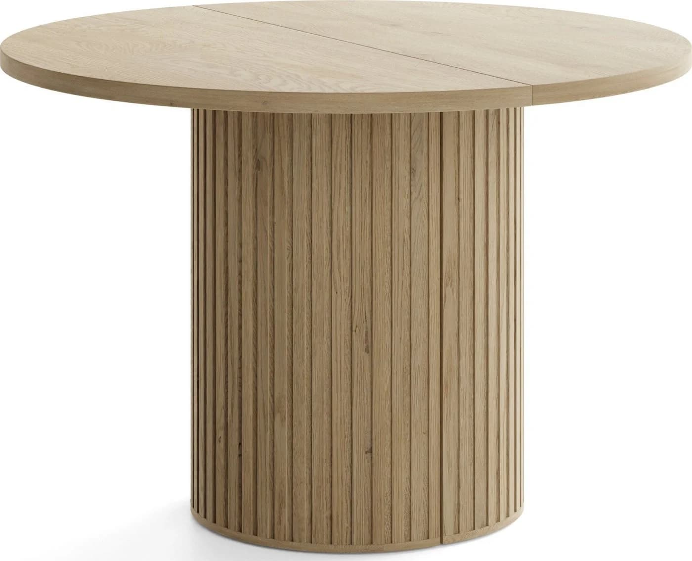 WFL GROUP Esstisch Norin Ausziehbar Oval Beige/Braun