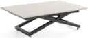 WFL GROUP Couchtisch Axen Ausziehbar Höhenverstellbar Schwarz Beige Bild 1