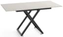 WFL GROUP Couchtisch Axen Ausziehbar Höhenverstellbar Schwarz Beige Bild 4