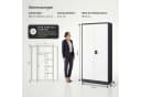 Jan Nowak Mehrzweckschrank Metall DAWID 90 cm Anthrazit-Weiß Bild 5