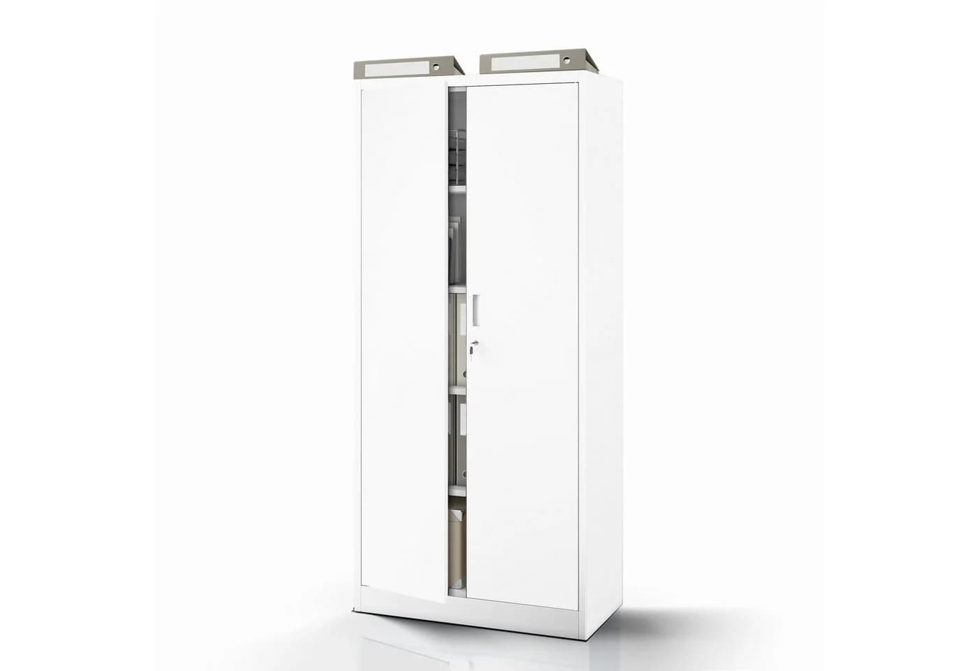 Jan Nowak Aktenschrank Compact Metall Weiß 4 Böden abschließbar - Bild 2