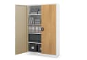 Jan Nowak Aktenschrank Metall 115 cm Weiß ABSCHLIEßBAR Bild 1