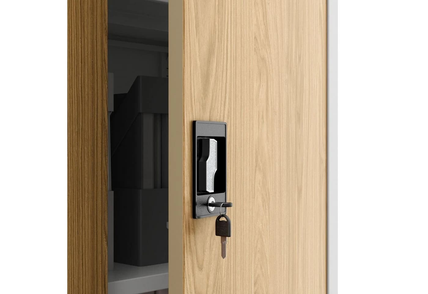 Jan Nowak Aktenschrank Metall 115 cm Weiß ABSCHLIEßBAR - Bild 4