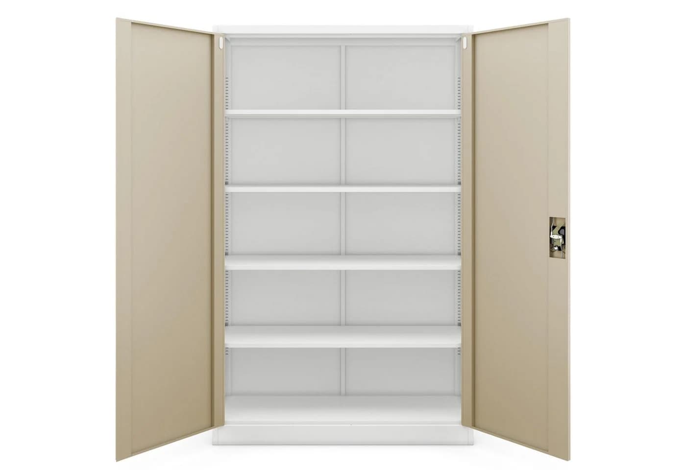 Jan Nowak Aktenschrank Metall 115 cm Weiß ABSCHLIEßBAR - Bild 5