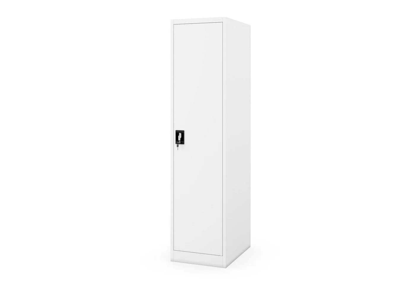 Jan Nowak Aktenschrank Metall ALEX D600 abschließbar weiß - Bild 2