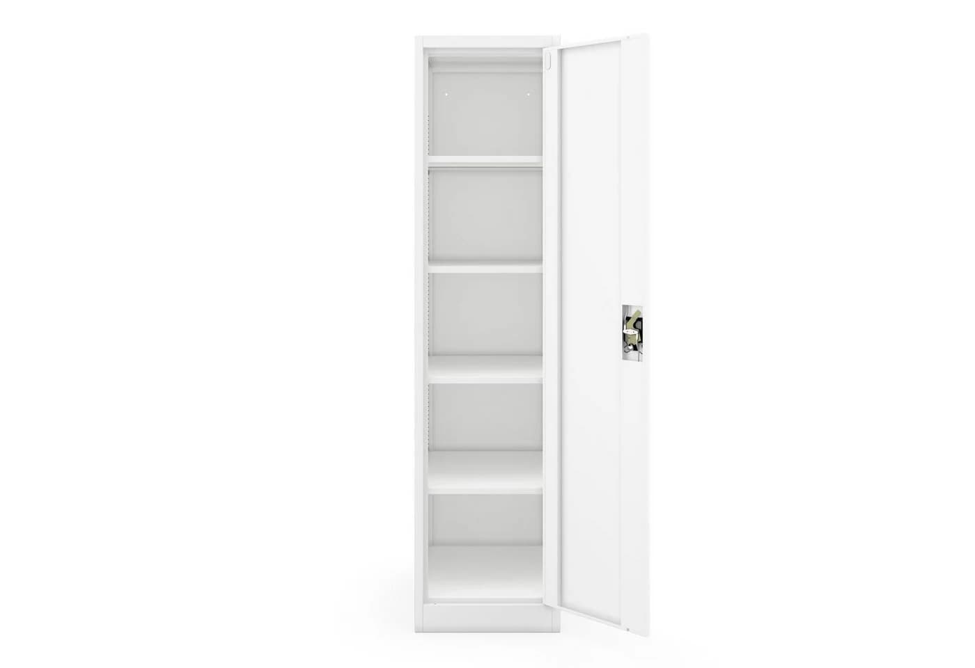 Jan Nowak Aktenschrank Metall ALEX D600 abschließbar weiß - Bild 5