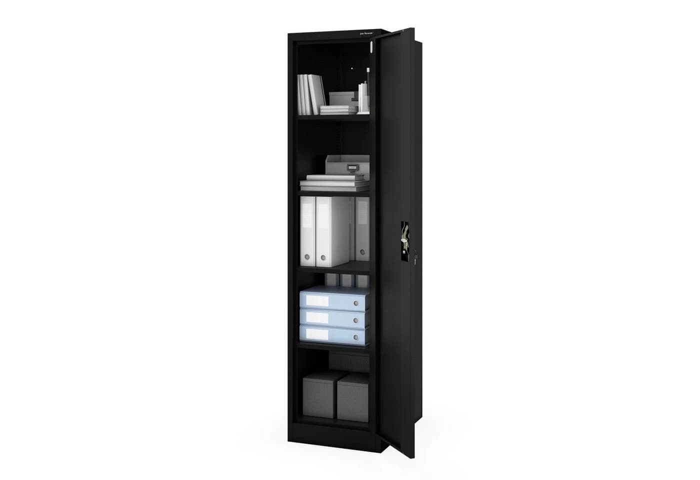 Jan Nowak Aktenschrank ALEX D600 Metall abschließbar schwarz - Bild 4