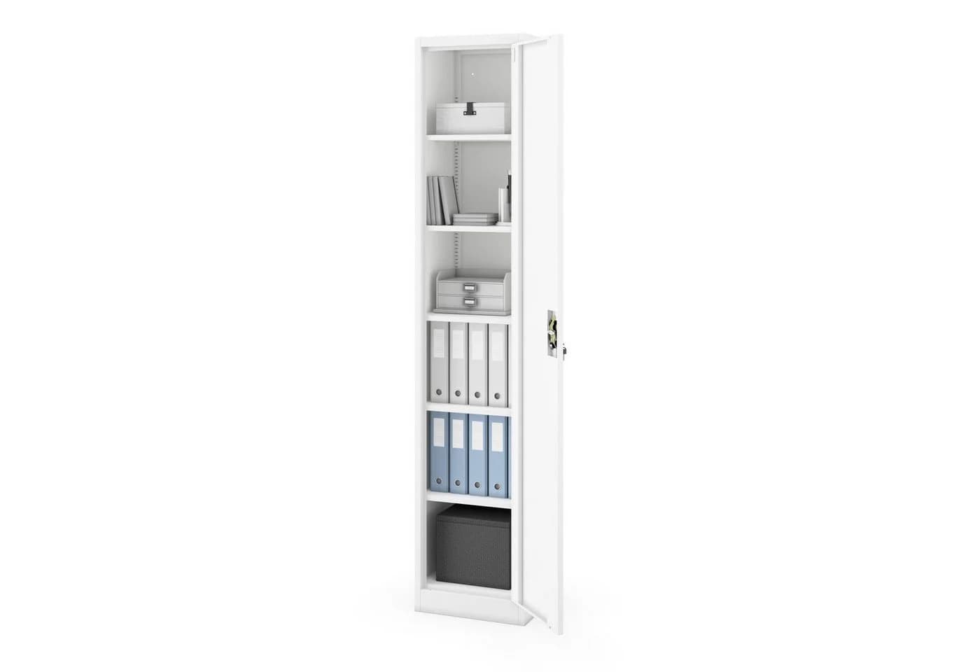 Jan Nowak Aktenschrank Metall Weiß 220 cm hoch abschließbar - Bild 3