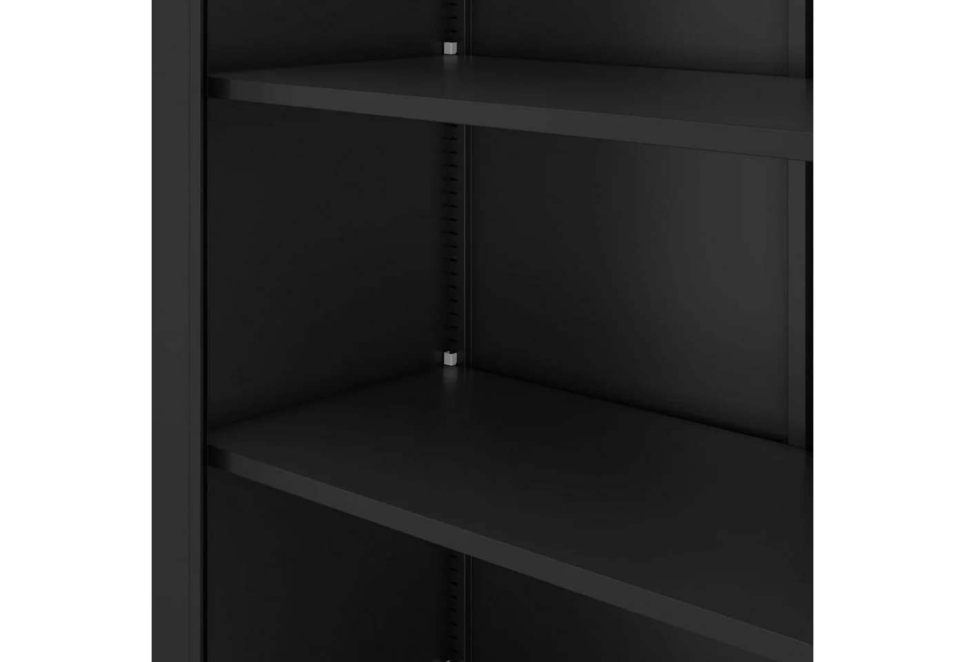 Jan Nowak Aktenschrank Metall Schwarz 90x220x40 cm abschließbar - Bild 3
