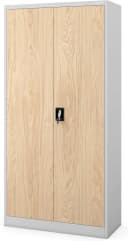 Jan Nowak Aktenschrank Metall 90x185x40 cm abschließbar grau Bild 1