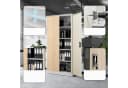 Jan Nowak Aktenschrank Metall 90x185x40 cm abschließbar grau Bild 3