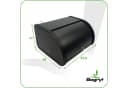 BEGRYF Brotkasten KH7Bk Schwarz Metall Rolldeckel Bild 3