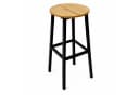 BEGRYF Barhocker Dunkelbraun Schwarz Metall Gestell Bild 2