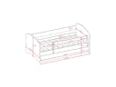 Raumhirsch Furniture Kinderbett Rosa mit Matratze & Schublade Bild 5