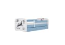 Raumhirsch Furniture Kinderbett Blau mit NASA-Motiv, Schublade & Matratze Bild 1