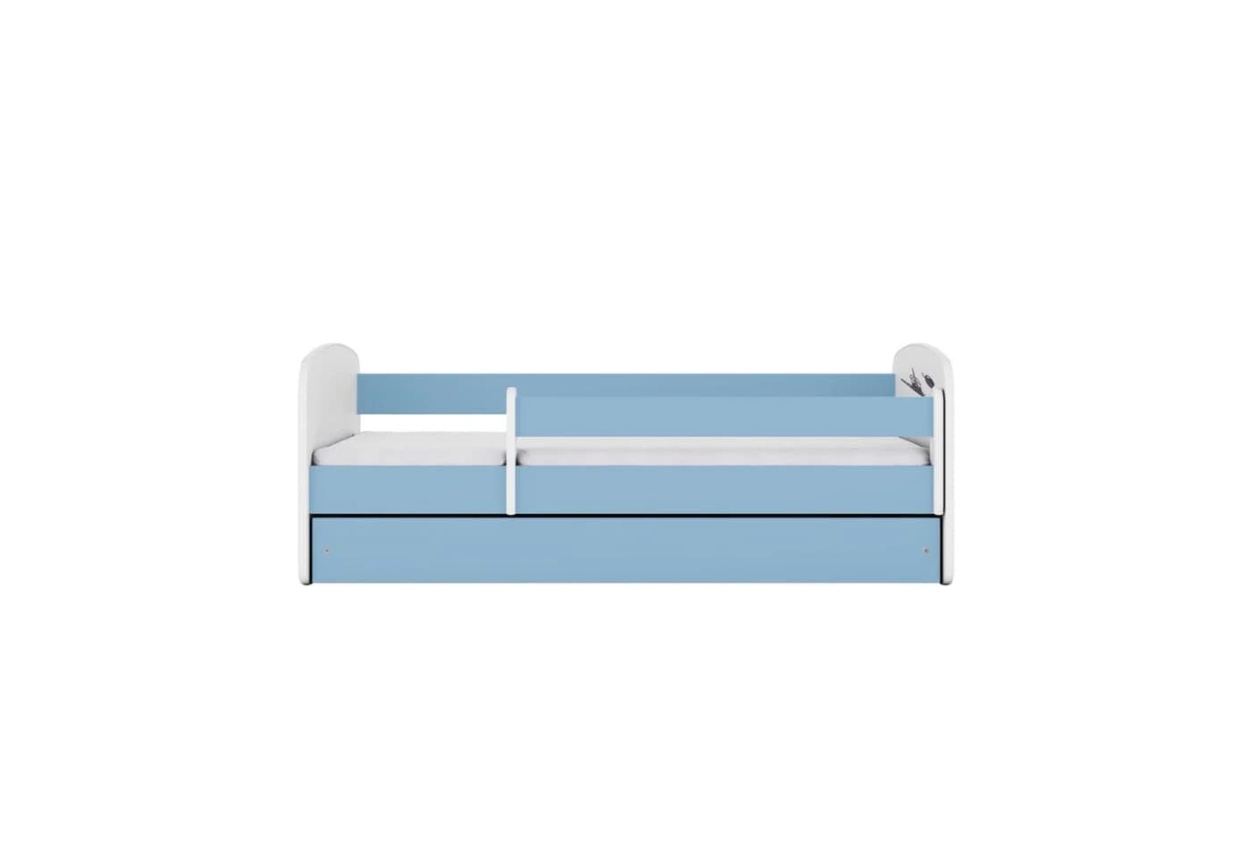 Raumhirsch Furniture Kinderbett Blau mit NASA-Motiv, Schublade & Matratze - Bild 4
