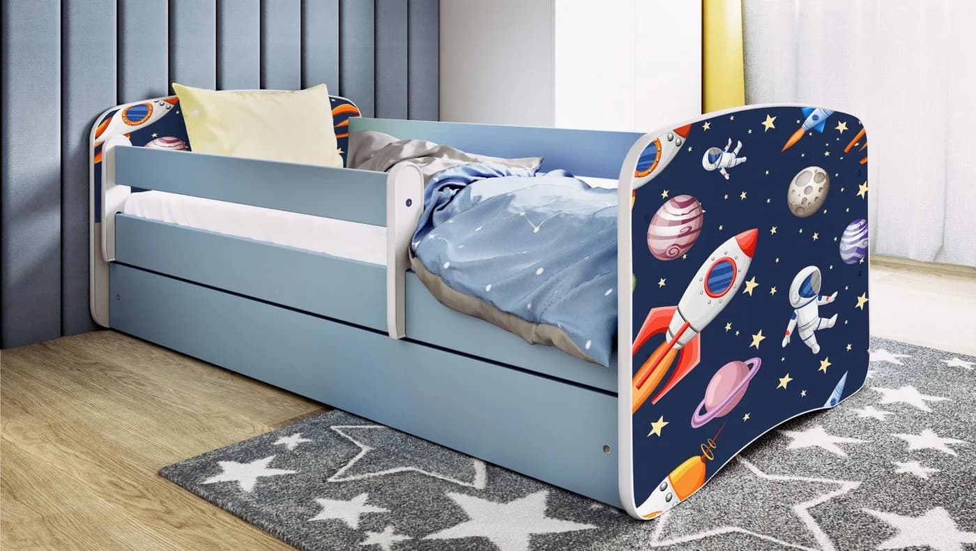 Raumhirsch Furniture Kinderbett 70x140, 80x160, 80x180 cm - Komplettset mit Matratze & Schublade - Bild 2