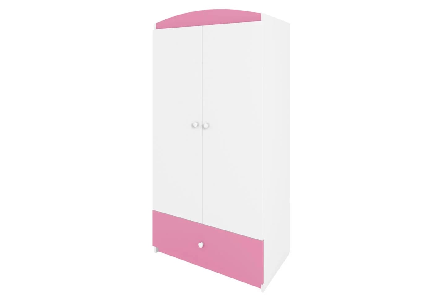 Raumhirsch Furniture Kinderkleiderschrank ohne Motiv - Kleiderschrank für Kinder Hellrosa - Bild 3
