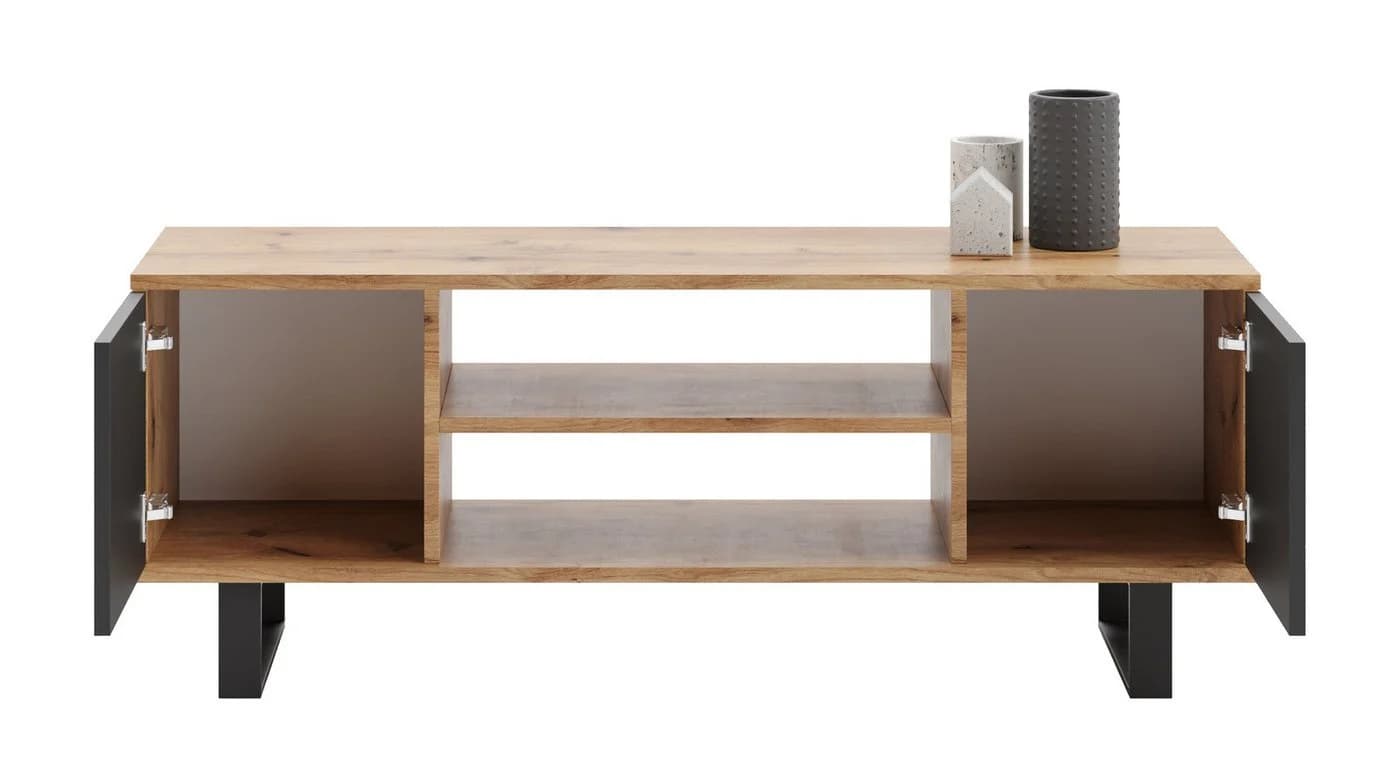 Raumhirsch Furniture Lowboard Focus Schwarz/Gold