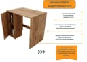 Raumhirsch Furniture Waschmaschinenumbauschrank mit Stauraum - 95x89x66 cm Bild 4