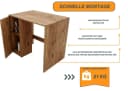 Raumhirsch Furniture Waschmaschinenumbauschrank mit Stauraum - 95x89x66 cm Bild 5