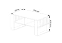 Raumhirsch Furniture Couchtisch Moderner Sofatisch Sonoma Eiche Schwarz Bild 3