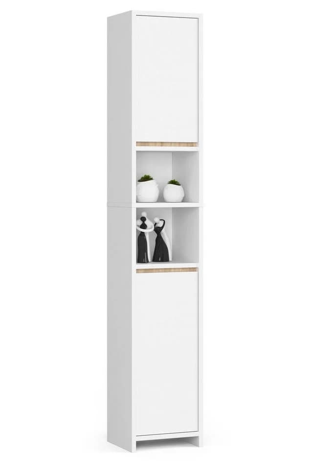 Raumhirsch Furniture Hochschrank Bad Weiß Modern - Bild 5