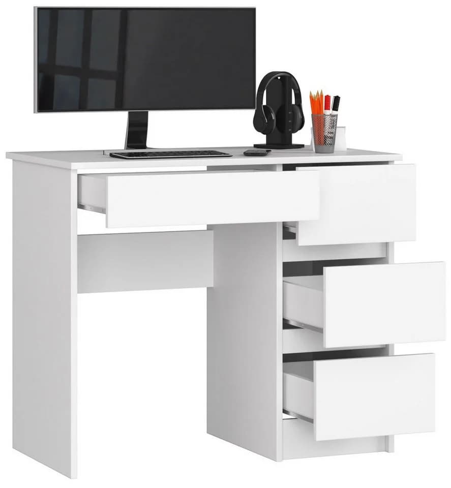 Raumhirsch Furniture Schreibtisch Kinder Computertisch Weiß 90cm - Bild 3