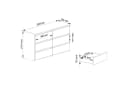 Raumhirsch Furniture Kommode Elegantes Sideboard mit 6 Schubladen Bild 4