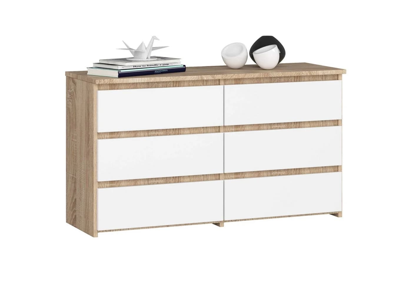 Raumhirsch Furniture Kommode 6 Schubladen Eiche-Dekor - Bild 2