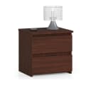Raumhirsch Nachttisch Dunkelbraun Soft-Close 2 Schubladen Bild 2