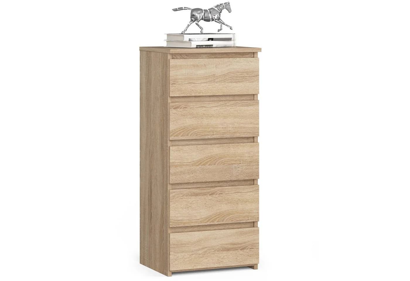 Raumhirsch Furniture Kommode 5 Schubladen 40 cm Eiche Sonoma - Bild 2