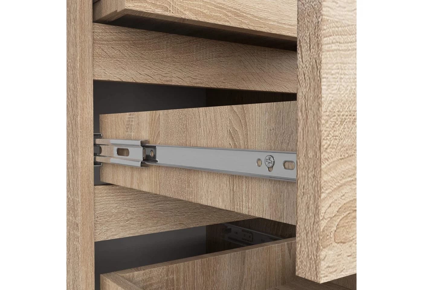 Raumhirsch Furniture Kommode 5 Schubladen 40 cm Eiche Sonoma - Bild 5