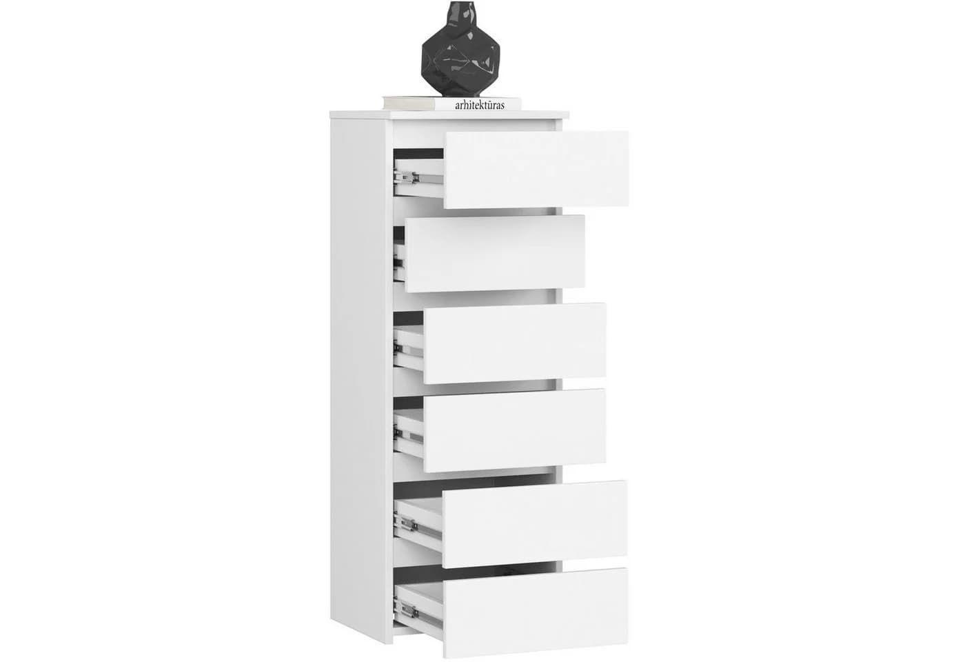 Raumhirsch Furniture Kommode mit 6 Schubladen 40 cm breit Holz Schrank, Highboard / Kommode 40 cm, Sideboard Organizer für jeden Raum - Bild 3