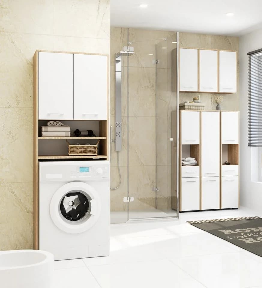 Raumhirsch Furniture Badhängeschrank Hochglanz Weiß - Bild 5