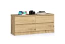 Raumhirsch Kommode 120 cm mit 4 Schubladen Braun Holz Bild 2