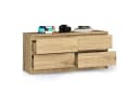 Raumhirsch Kommode 120 cm mit 4 Schubladen Braun Holz Bild 3
