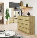 Raumhirsch Furniture Kommode mit 8 Schubladen Braun Holz Schrank Bild 1