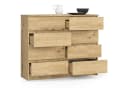 Raumhirsch Furniture Kommode mit 8 Schubladen Braun Holz Schrank Bild 3