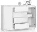 Raumhirsch Furniture Kommode mit 4 Schubladen, zwei Schranktüren, 138 cm breit Holz Schrank, Highboard / Kommode 138 cm, Sideboard Organizer für jeden Raum Bild 3