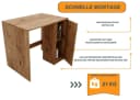 Raumhirsch Furniture Waschmaschinenumbauschrank mit Stauraum - Retro Bild 4