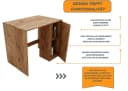 Raumhirsch Furniture Waschmaschinenumbauschrank mit Stauraum - Retro Bild 5