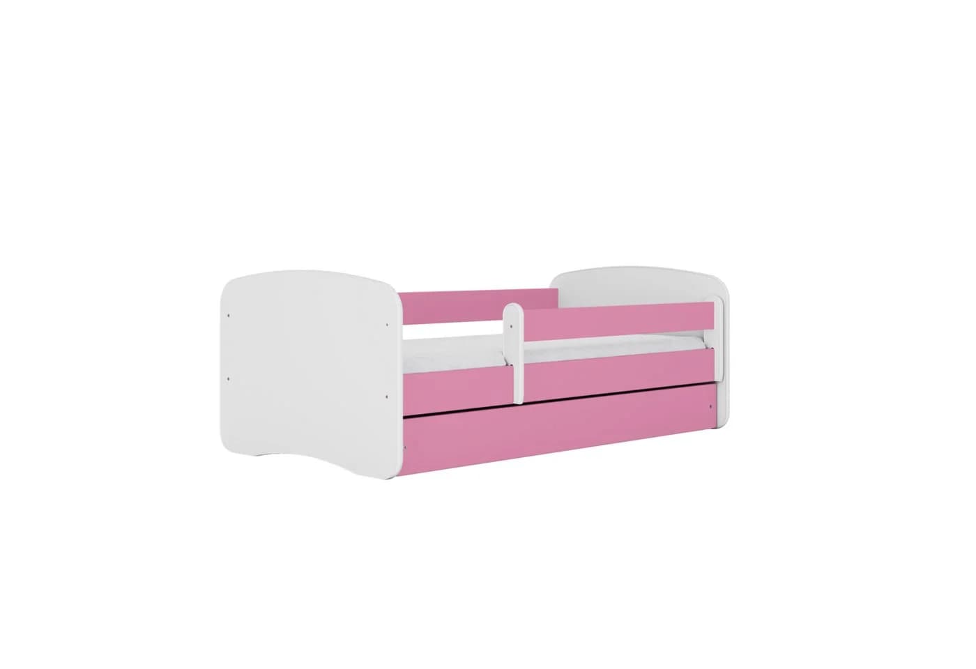 Raumhirsch Furniture Kinderbett Babydream mit Schublade & Rausfallschutz Rosa