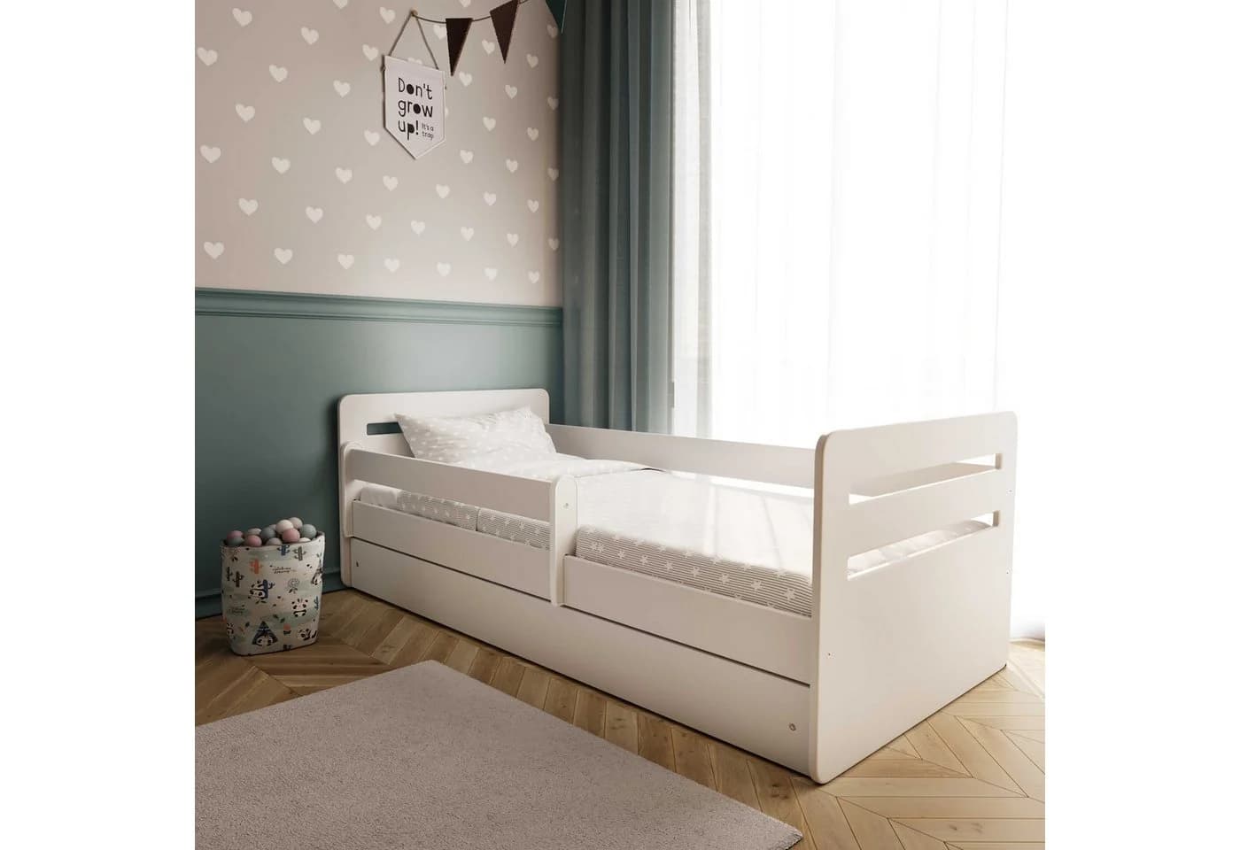 Raumhirsch Furniture Kinderbett Weiß mit Schublade - Bild 5